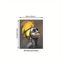 Yellow Haired Woman Decorative Painting Mural Art Poster
