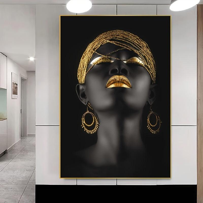 3pcs African Woman Canvas Posters Set for Home Office Decor