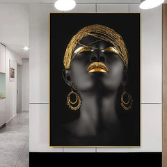 3pcs African Woman Canvas Posters Set for Home Office Decor