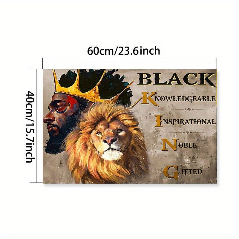 Noble Gifted Poster King Canvas King Poster Lion & King Wall Art