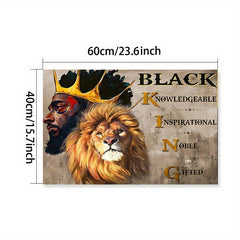 Noble Gifted Poster King Canvas King Poster Lion & King Wall Art