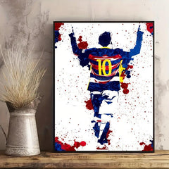 Modern Football Player Canvas Print
