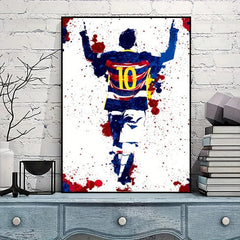 Modern Football Player Canvas Print