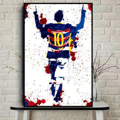 Modern Football Player Canvas Print
