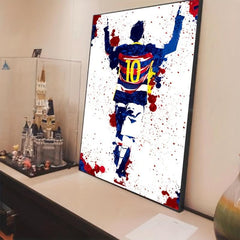 Modern Football Player Canvas Print