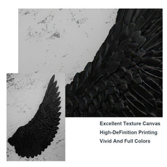 Modern Canvas Poster Angel Wings Painting Wall Art