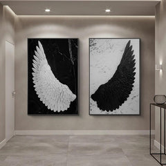 Modern Canvas Poster Angel Wings Painting Wall Art