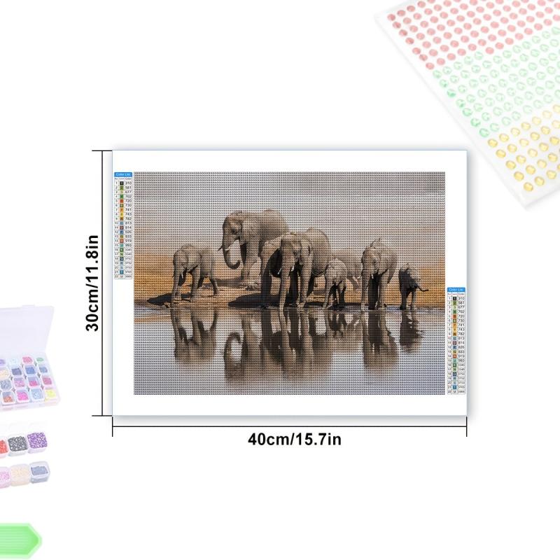 Elephant DIY Diamond Painting Kit Animals Diamond Painting Set