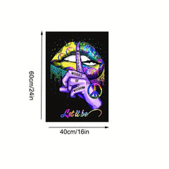 Graffiti Art Sexy Lips Canvas Painting Street Art Decorative