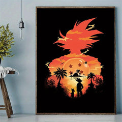 Anime Poster Japanese Character Canvas Painting for Boys Bedroom