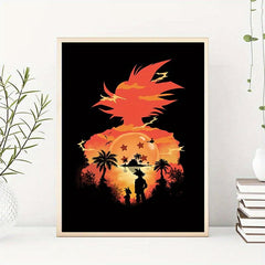 Anime Poster Japanese Character Canvas Painting for Boys Bedroom