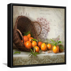 Vintage Fruit Canvas Art Set for Kitchen - Rustic Farmhouse Signs and Paintings