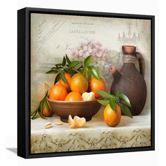 Vintage Fruit Canvas Art Set for Kitchen - Rustic Farmhouse Signs and Paintings