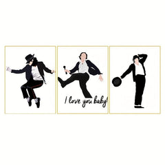 Pop Music Singer Dancer Style Canvas Painting Poster Set