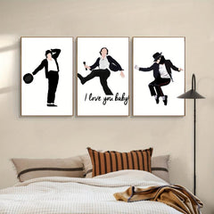 Pop Music Singer Dancer Style Canvas Painting Poster Set
