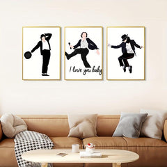 Pop Music Singer Dancer Style Canvas Painting Poster Set