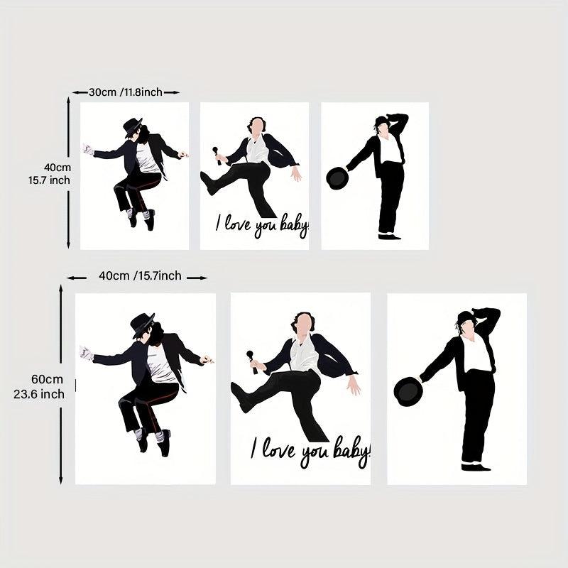 Pop Music Singer Dancer Style Canvas Painting Poster Set