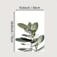 3pcs Green Plants Canvas Paintings Wall Art
