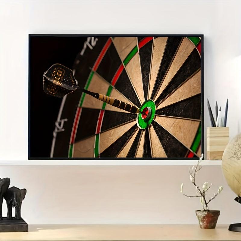Dart Board Painting On Canvas Wall Art for Game Room Bedroom Office Living Room