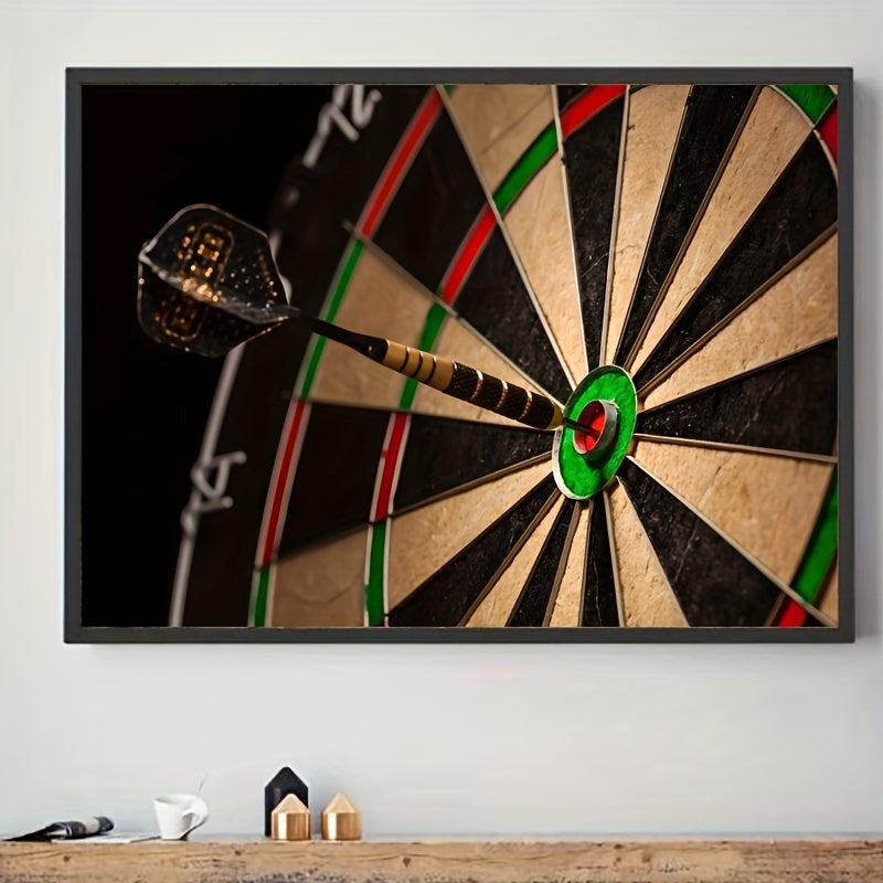 Dart Board Painting On Canvas Wall Art for Game Room Bedroom Office Living Room