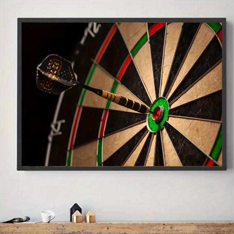 Dart Board Painting On Canvas Wall Art for Game Room Bedroom Office Living Room