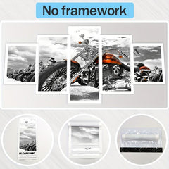 Modern Motorcycle Canvas Poster Set