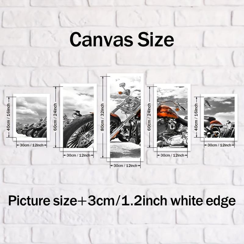 Modern Motorcycle Canvas Poster Set