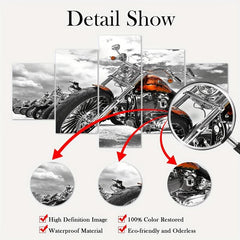 Modern Motorcycle Canvas Poster Set