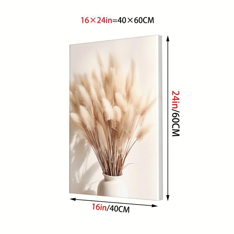Framed Nordic Canvas Print Poster Flowers Artwork Wall Painting