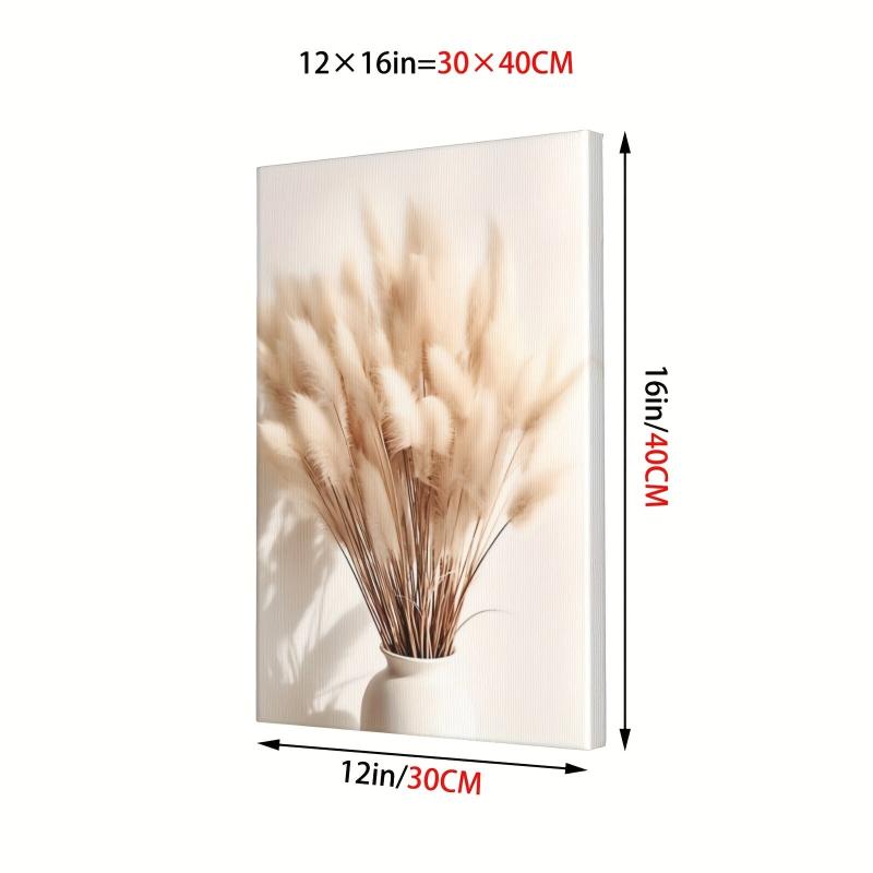 Framed Nordic Canvas Print Poster Flowers Artwork Wall Painting
