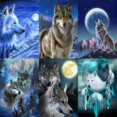 Wolf Diamond Painting Animal Art Home Gift Frameless