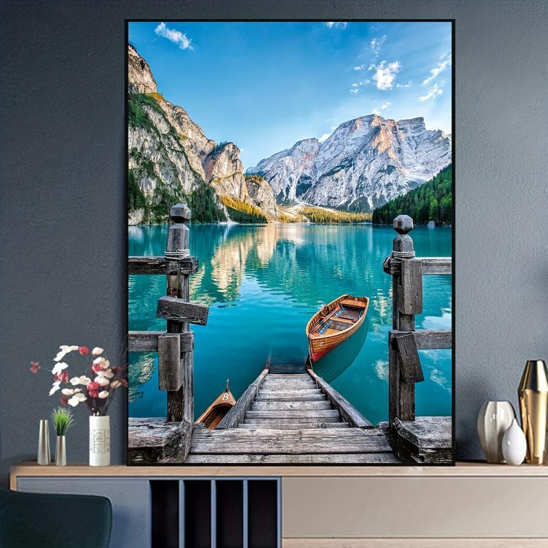 5D DIY Rhinestone Painting Kit Full Drill Round Drill 5D Art Mosaic Landscape
