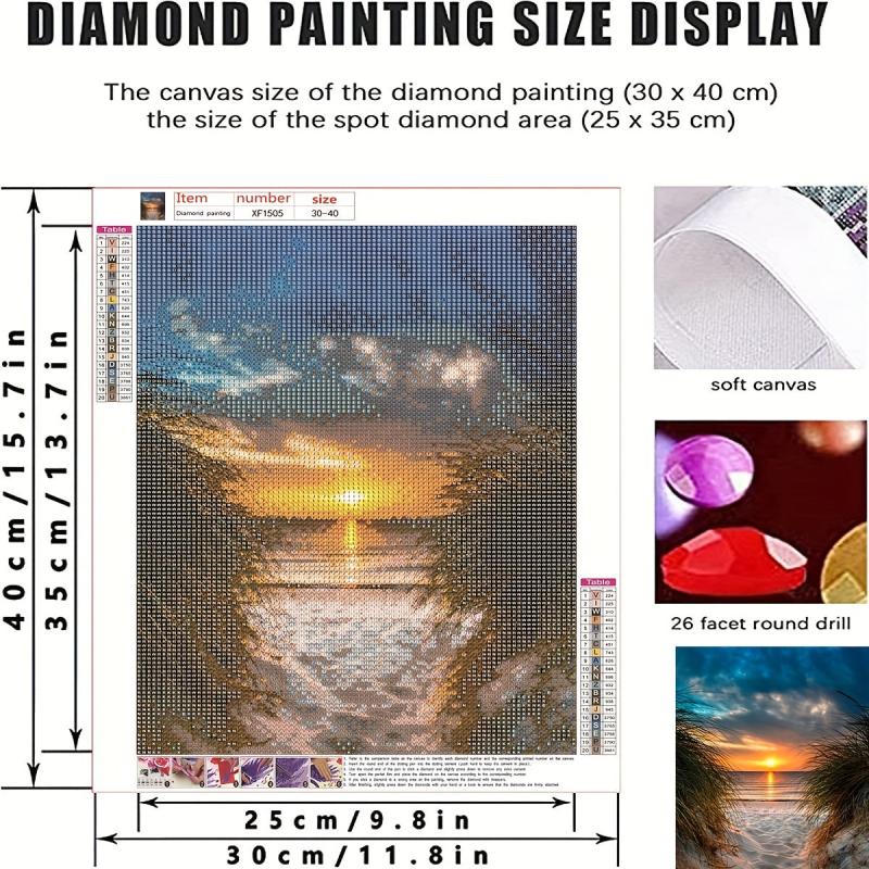5D DIY Rhinestone Painting Kit Full Drill Round Drill 5D Art Mosaic Landscape