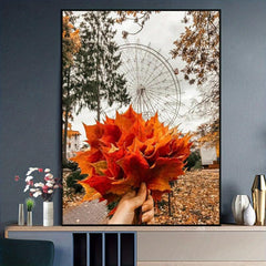 5D DIY Rhinestone Painting Kit Full Drill Round Drill 5D Art Mosaic Landscape