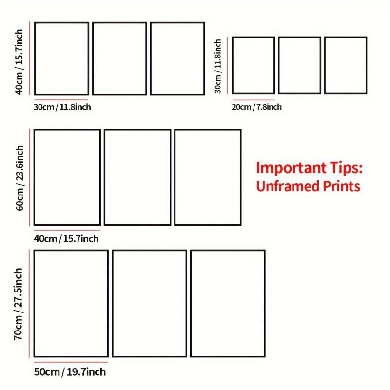 3pcs Anime Art Landscape Canvas Poster Set