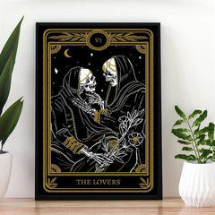 Canvas Poster Modern Art Yellow Tarot Card Ideal Gift For Bedroom Decor Wall Art