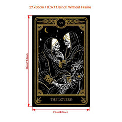 Canvas Poster Modern Art Yellow Tarot Card Ideal Gift For Bedroom Decor Wall Art