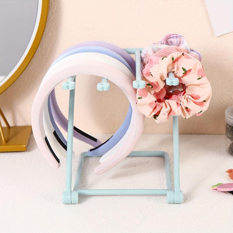 Desktop Hair Tie Holder Foldable Headband Storage Stand