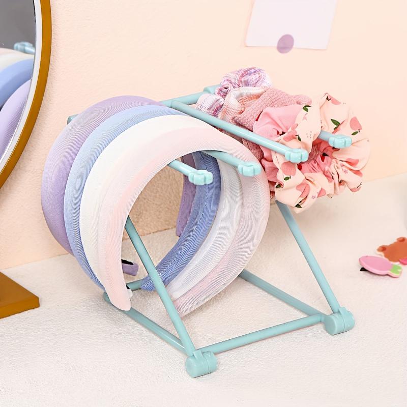 Desktop Hair Tie Holder Foldable Headband Storage Stand