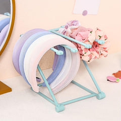 Desktop Hair Tie Holder Foldable Headband Storage Stand
