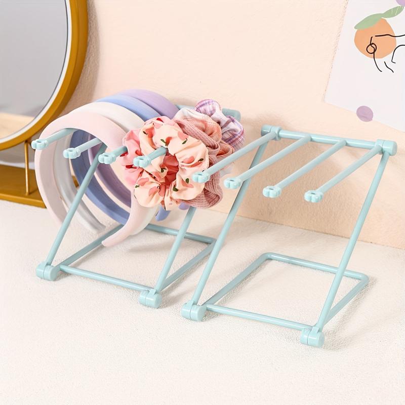 Desktop Hair Tie Holder Foldable Headband Storage Stand