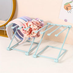 Desktop Hair Tie Holder Foldable Headband Storage Stand