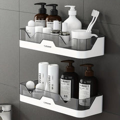 Adhesive Bathroom Shower Shelf Caddy Organizer, No Drilling