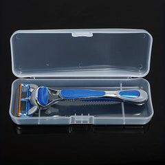 Transparent Razor Storage Box for Travel Essential Manual Razors