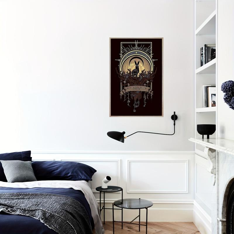 Halloween Rabbit Canvas Poster Modern Art