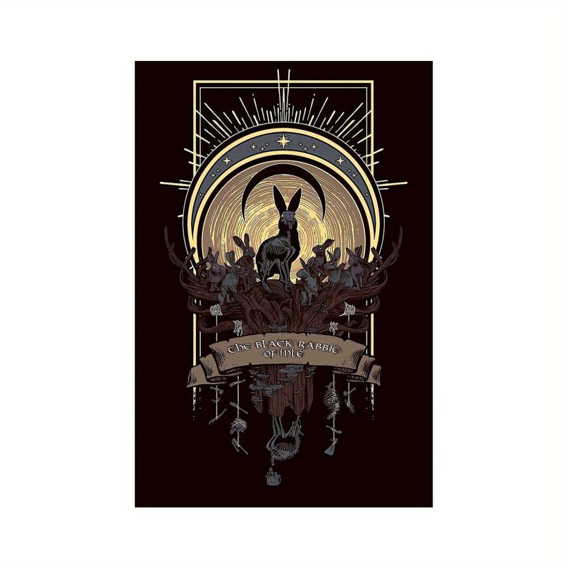 Halloween Rabbit Canvas Poster Modern Art