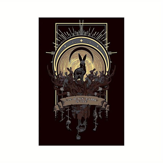 Halloween Rabbit Canvas Poster Modern Art