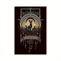 Halloween Rabbit Canvas Poster Modern Art