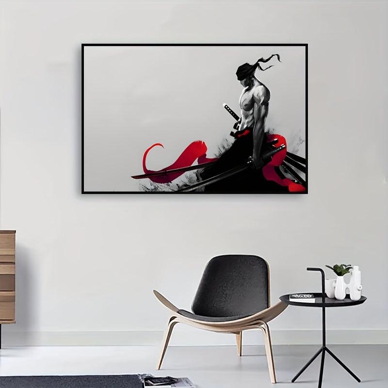 Canvas Poster Vintage Art Japanese Samurai Art Canvas Poster