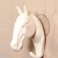 Resin Horse Decorative Wall Hook for Home Decor - Easy Mounting and Organization